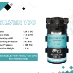 ACUALINE Silver RO Pump 100 GPD