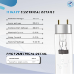 Shilpent Uvc Germicidal Lamp (Power- 8 Watt, Length-11 Inch), UV Lamp