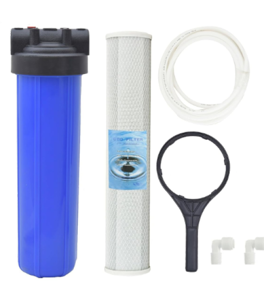 FILMAX® 20-Inch Jumbo Bag Filter with Housing & CTO for RO Water Purifiers – Ideal Replacement for Enhanced Water Filtra