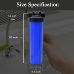 FILMAX® 20-Inch Jumbo Bag Filter with Housing & CTO for RO Water Purifiers – Ideal Replacement for Enhanced Water Filtra