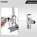 Viking Brass Tee Connector | 15mm (1/2") Inner & Outer Thread | Polished CP Finish | Multi-Functional 3-Way Pipe Fitting