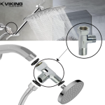 Viking Brass Tee Connector | 15mm (1/2") Inner & Outer Thread | Polished CP Finish | Multi-Functional 3-Way Pipe Fitting