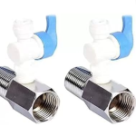 VINIXA 1/2� Brass Nipple RO Water Purifier 1/4 PVC Inlet Ball Valve Coupling Set Diverter Gate Valve On/Off Tee Cock Twi