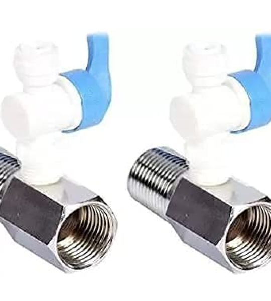 VINIXA 1/2� Brass Nipple RO Water Purifier 1/4 PVC Inlet Ball Valve Coupling Set Diverter Gate Valve On/Off Tee Cock Twi