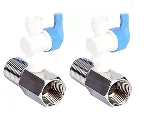 VINIXA 1/2� Brass Nipple RO Water Purifier 1/4 PVC Inlet Ball Valve Coupling Set Diverter Gate Valve On/Off Tee Cock Twi