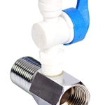 VINIXA 1/2� Brass Nipple RO Water Purifier 1/4 PVC Inlet Ball Valve Coupling Set Diverter Gate Valve On/Off Tee Cock Twi