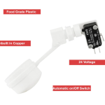 Filmax® Water Purifier Float Valve with Auto Cut-Off Switch for RO Systems | Water Tank Level Controller | Automatic Shu