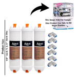 AQUALIQUID RO Pre Carbon Filter, Sediment Filter, Post Carbon Filter and Elbow, Inline Filter Set for All RO Water Purif
